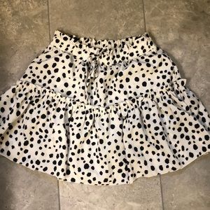 Dalmatian print skirt